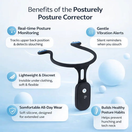 Posturely™ - The Smart Posture Trainer for Lasting Confidence